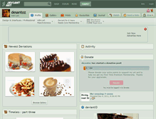 Tablet Screenshot of desantoz.deviantart.com
