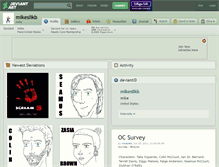 Tablet Screenshot of mikeslikb.deviantart.com