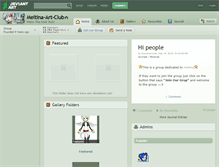 Tablet Screenshot of meltina-art-club.deviantart.com