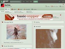 Tablet Screenshot of basiliska.deviantart.com