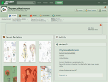 Tablet Screenshot of chyrenusmushroom.deviantart.com