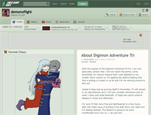 Tablet Screenshot of demonoflight.deviantart.com
