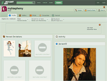 Tablet Screenshot of myblasphemy.deviantart.com