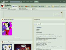Tablet Screenshot of jimbolia.deviantart.com