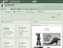 Tablet Screenshot of catwithoutatail.deviantart.com