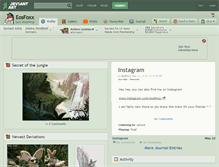 Tablet Screenshot of eosfoxx.deviantart.com