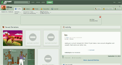 Desktop Screenshot of kitrax.deviantart.com