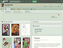 Tablet Screenshot of jenniferherd.deviantart.com