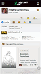 Mobile Screenshot of mistressforxmas.deviantart.com
