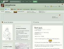 Tablet Screenshot of mistressforxmas.deviantart.com