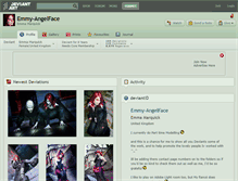 Tablet Screenshot of emmy-angelface.deviantart.com