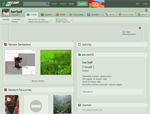 Tablet Screenshot of her5elf.deviantart.com