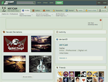 Tablet Screenshot of mx1can.deviantart.com