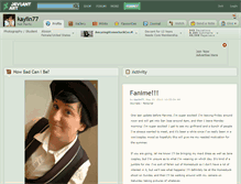 Tablet Screenshot of kaylin77.deviantart.com