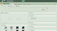 Desktop Screenshot of crazy-vincent.deviantart.com