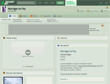 Tablet Screenshot of morrigan-le-fay.deviantart.com