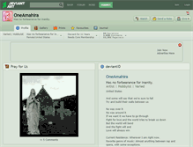 Tablet Screenshot of oneamahira.deviantart.com