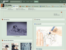 Tablet Screenshot of p-e-umka.deviantart.com