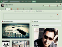 Tablet Screenshot of cadaverjack.deviantart.com