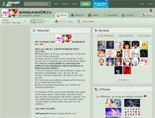 Tablet Screenshot of animeloversonly.deviantart.com