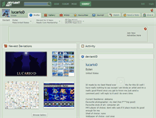 Tablet Screenshot of lucariod.deviantart.com