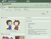 Tablet Screenshot of mysketchbook.deviantart.com