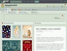 Tablet Screenshot of melissareneepohl.deviantart.com
