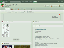 Tablet Screenshot of obsessed-with-jak.deviantart.com