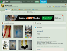 Tablet Screenshot of amyyy-xd.deviantart.com