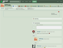 Tablet Screenshot of gifttoday.deviantart.com