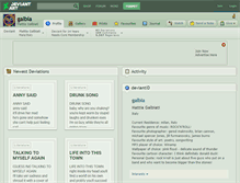 Tablet Screenshot of galbia.deviantart.com