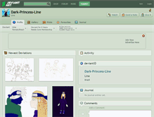 Tablet Screenshot of dark-princess-line.deviantart.com