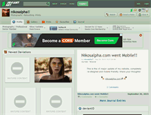 Tablet Screenshot of nikosalpha.deviantart.com