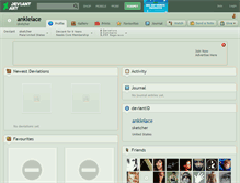 Tablet Screenshot of anklelace.deviantart.com