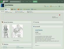 Tablet Screenshot of jojo-domnu.deviantart.com