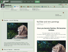 Tablet Screenshot of giselle-m.deviantart.com