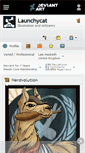 Mobile Screenshot of launchycat.deviantart.com