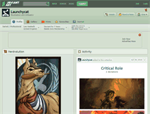 Tablet Screenshot of launchycat.deviantart.com