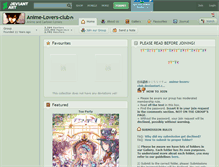Tablet Screenshot of anime-lovers-club.deviantart.com