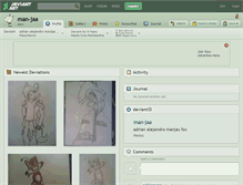 Tablet Screenshot of man-jaa.deviantart.com