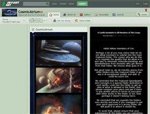 Tablet Screenshot of cosmicatrium.deviantart.com