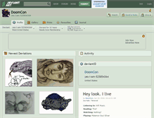 Tablet Screenshot of doomcon.deviantart.com