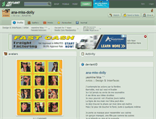 Tablet Screenshot of ana-miss-dolly.deviantart.com