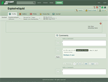 Tablet Screenshot of explosivesquid.deviantart.com