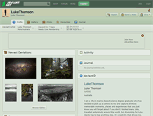 Tablet Screenshot of lukethomson.deviantart.com