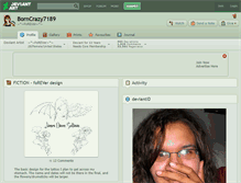 Tablet Screenshot of borncrazy7189.deviantart.com