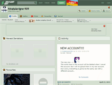 Tablet Screenshot of hinatalavigne-909.deviantart.com