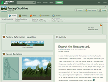 Tablet Screenshot of fantasycloudnine.deviantart.com