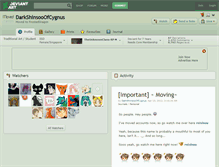 Tablet Screenshot of darkshinsooofcygnus.deviantart.com