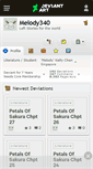 Mobile Screenshot of melody340.deviantart.com